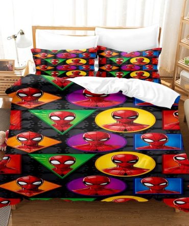 Vibrant Hero Print Bedding Set - Twin/Queen/King Size - Cozy & Stylish Bedroom Decor
