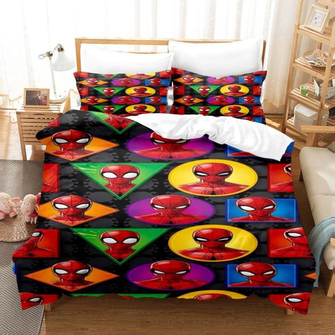 Vibrant Hero Print Bedding Set - Twin/Queen/King Size - Cozy & Stylish Bedroom Decor