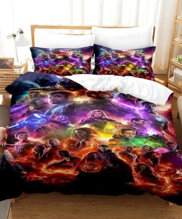 Ultimate Superhero Themed Bedding Set - Cozy, Vibrant Design - Perfect For Kids & Fans!