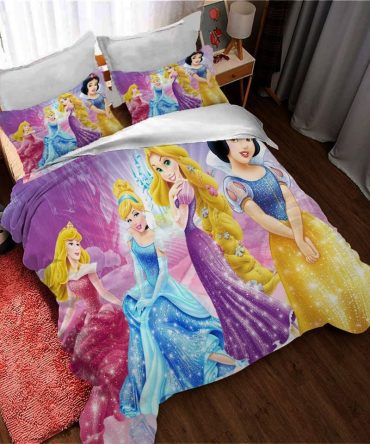 Magical Princess Bedding Set – Twin Size Comforter & Pillowcases For Kids