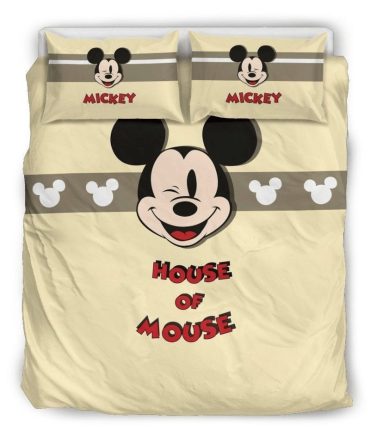 Cozy Mickey Mouse Bedding Set – House Of Mouse Design, Twin/Queen Size