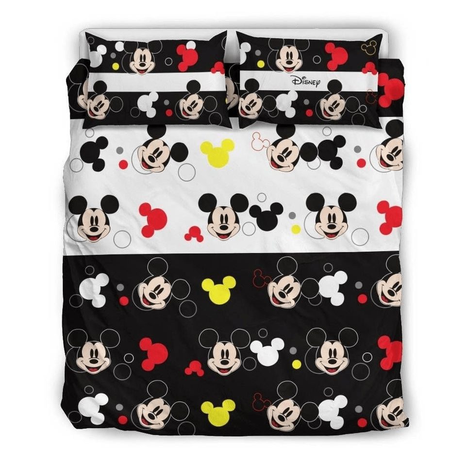 Disney Mickey Mouse Bedding Set For Kids - Fun & Cozy Comforter With Pillowcases