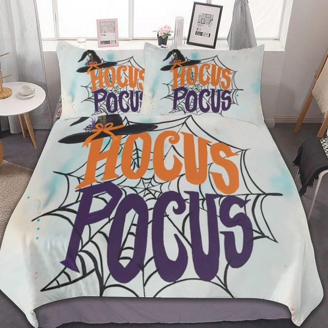 Enchanting Hocus Pocus Bedding Set - Witchy Halloween Comforter & Pillowcases