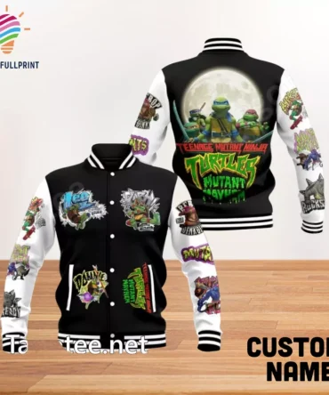 Customizable Teenage Mutant Ninja Turtles Varsity Jacket - Unique Design & Personalization Available!