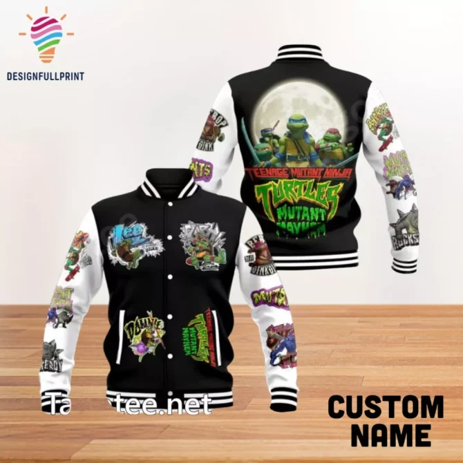 Customizable Teenage Mutant Ninja Turtles Varsity Jacket - Unique Design & Personalization Available!