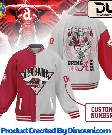 Custom Alabama Crimson Tide Varsity Jacket - Show Your Team Spirit!