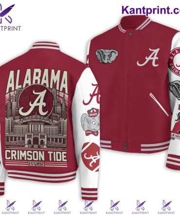Alabama Crimson Tide Varsity Jacket - Unisex College Apparel With Iconic Graphics