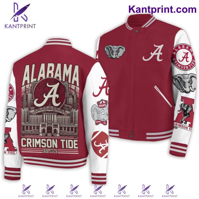 Alabama Crimson Tide Varsity Jacket - Unisex College Apparel With Iconic Graphics