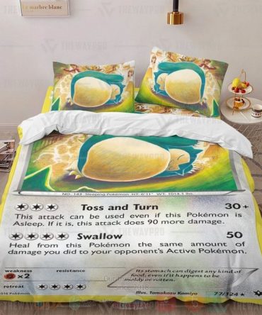 Cozy Snorlax-Themed Bedding Set – Perfect For Pokémon Fans & Kids' Rooms!
