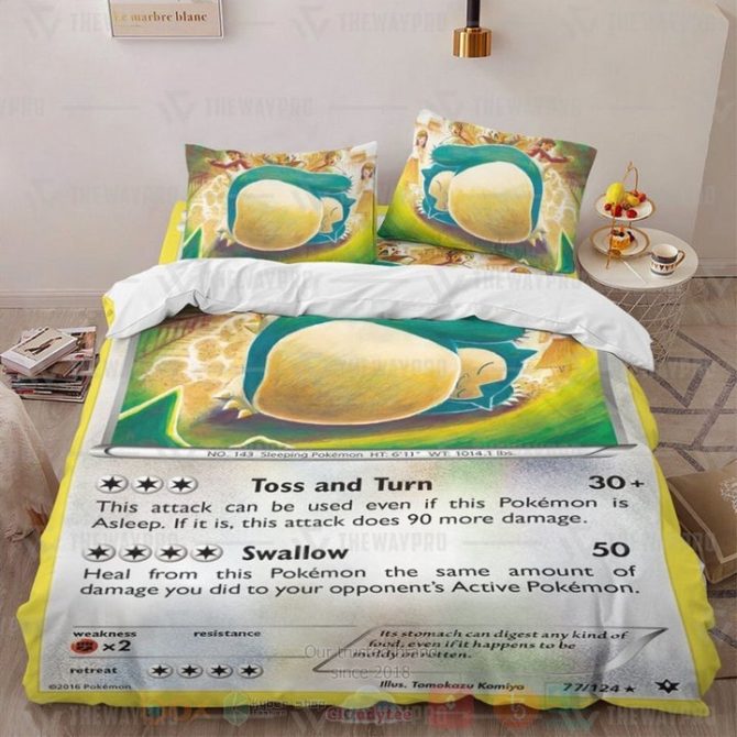Cozy Snorlax-Themed Bedding Set – Perfect For Pokémon Fans & Kids' Rooms!