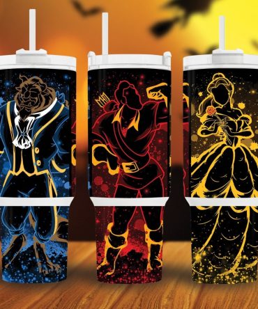 Enchanting 3-Piece Fairytale Character Tumbler Set With Lids & Straws – Perfect For Fans & Gifts