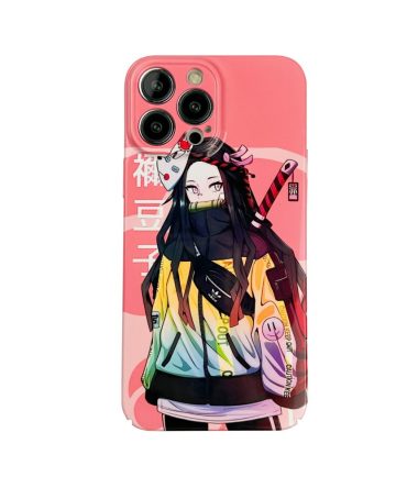 Anime-Inspired Iphone Case - Vibrant Pink Nezuko Design - Perfect Gift For Fans!