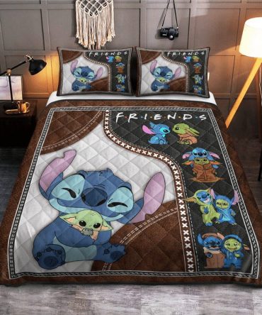Cozy Cartoon Friends Quilt Set - Fun & Vibrant Design For Kids' Bedroom Décor