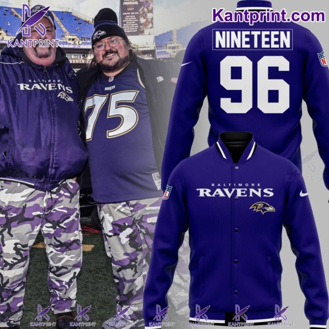 Custom Baltimore Ravens Varsity Jacket - Personalized Name & Number - Ultimate Fan Gear