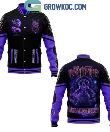 Black Panther Varsity Jacket - Vibrant Purple & Black Design, Unisex, Perfect Gift For Fans