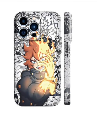 Anime Flame Hero Phone Case - Stylish Manga Design For Iphone 14 Pro Max