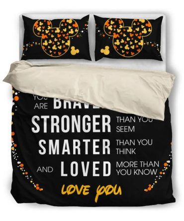 Cozy Mickey-Inspired Bedding Set - Inspirational Quote Design - Perfect Gift For Loved Ones