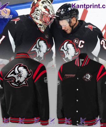 Buffalo Sabres Black Varsity Jacket - Stylish Nhl Team Logo Apparel For Fans