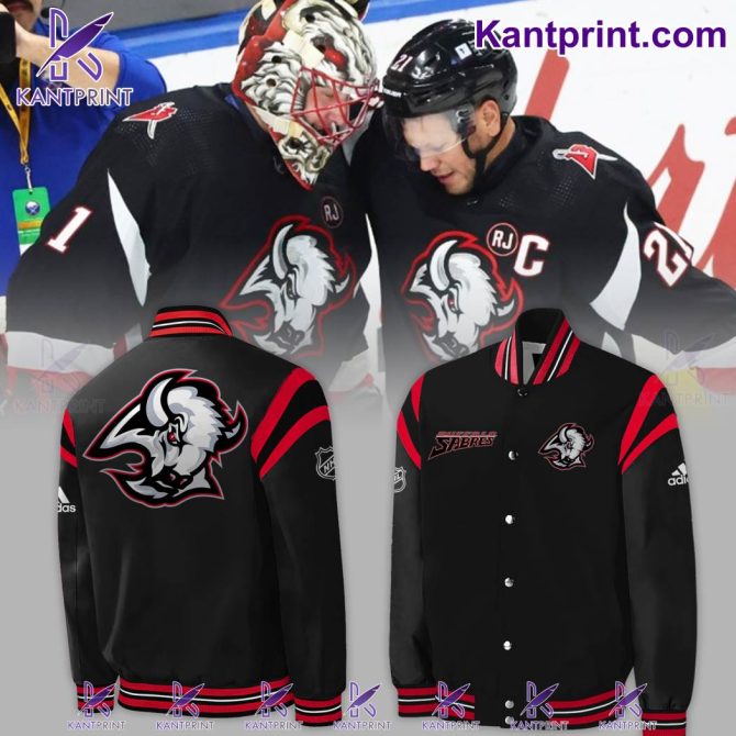 Buffalo Sabres Black Varsity Jacket - Stylish Nhl Team Logo Apparel For Fans