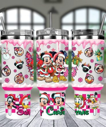 Holiday Magic Tumbler Set - Festive Characters Design - Insulated & Spill-Proof Cups