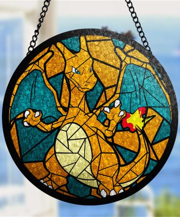 Stunning Dragon Stained Glass Sun Catcher - Unique Home Decor Gift For Fans