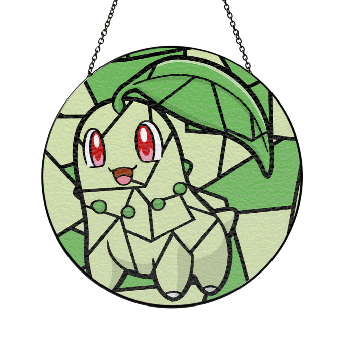 Chic Leaf Creature Stained Glass Sun Catcher - Handmade Home Decor Gift - Image 2