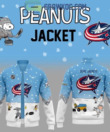 Limited Edition Peanuts Blue Jackets Bomber – Cozy Winter Style For Fans