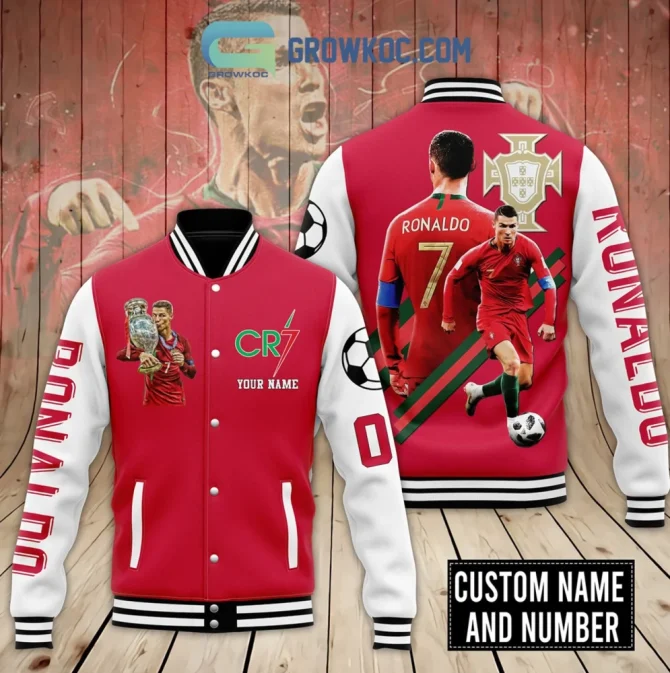 Custom Cr7 Soccer Jacket - Personalized Name & Number , Ronaldo Fan Gift