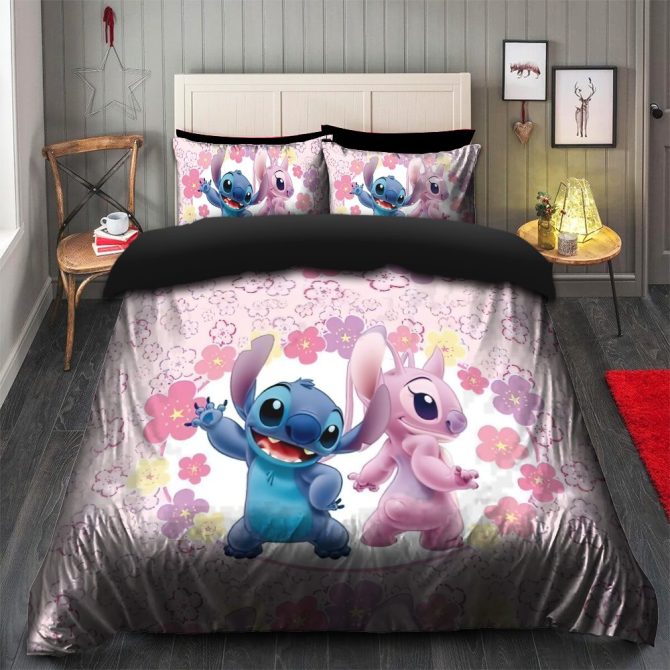 Cozy Cartoon Character Floral Bedding Set – Soft, Colorful, And Fun For Kids’ Rooms! - Image 2