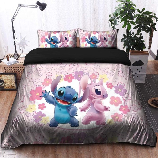 Cozy Cartoon Character Floral Bedding Set – Soft, Colorful, And Fun For Kids’ Rooms! - Image 3