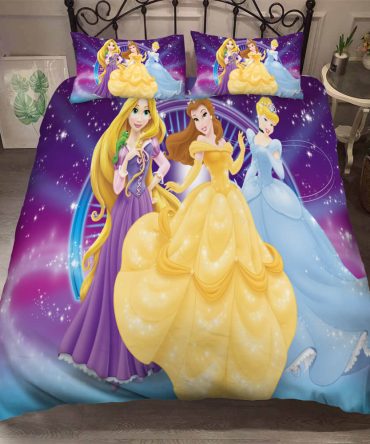 Magical Princess Bedding Set - Twin/Full Size, Vibrant Kids Room Decor, Soft & Cozy