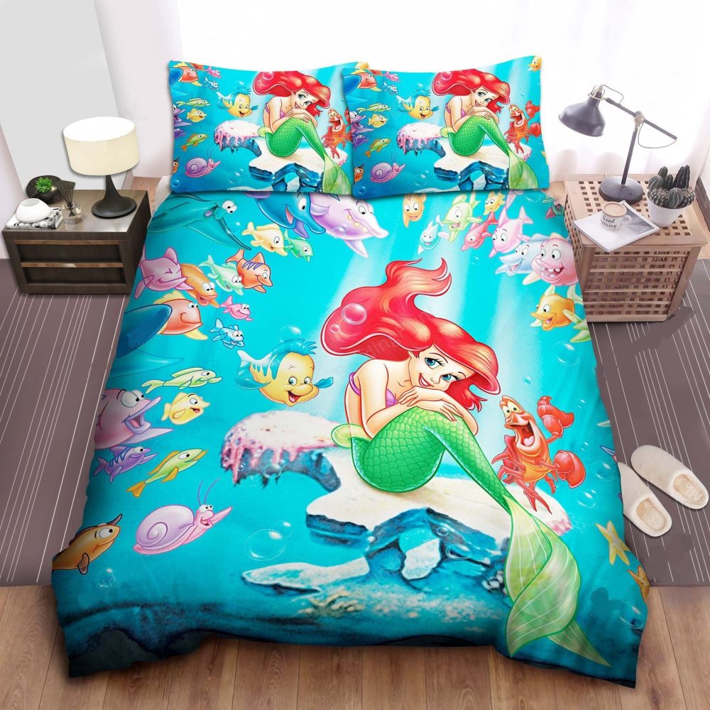 Magical Mermaid Bedding Set - Ocean Fantasy Comforter & Pillow Covers For Kids