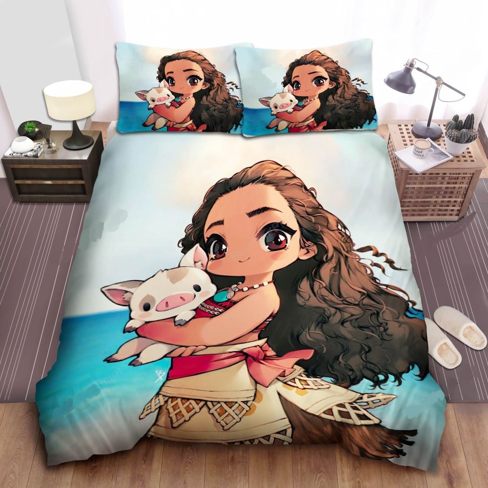 Kids Cartoon Character Bedding Set - Soft & Cozy Duvet Cover With Pillowcases - Vibrant Design For Girls' Room