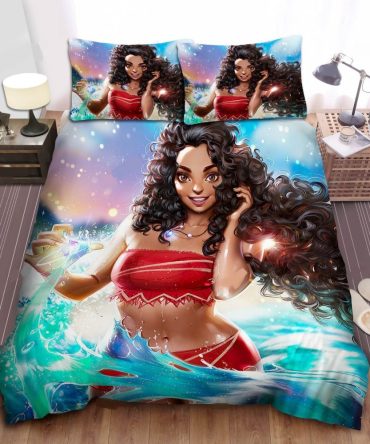 Vibrant Ocean Fantasy Bedding Set – Queen Size 3-Piece Duvet Cover With Pillowcases
