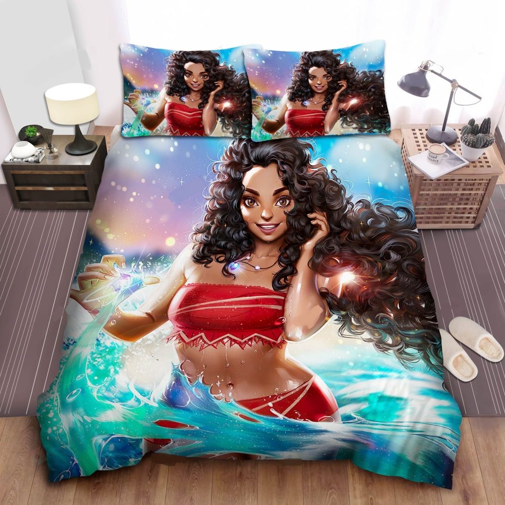 Vibrant Ocean Fantasy Bedding Set – Queen Size 3-Piece Duvet Cover With Pillowcases