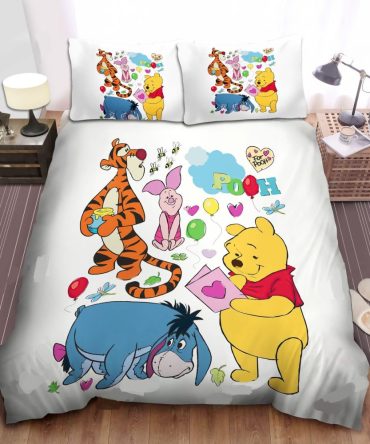 Cozy Cartoon Bedding Set - Cute Animal Friends Design For Kids Room