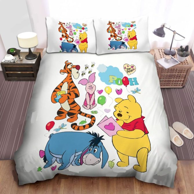 Cozy Cartoon Bedding Set - Cute Animal Friends Design For Kids Room