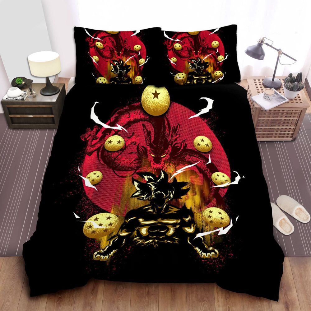 Epic Dragon-Themed Bedding Set - Vibrant Anime Design, Soft & Cozy – Twin/Full/Queen Sizes Available