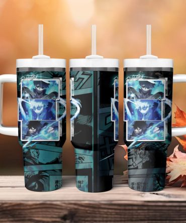 Anime Insulated Mug With Straw & Handle – Double-Wall Tumbler For Hot & Cold Drinks