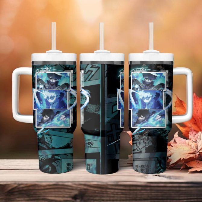 Anime Insulated Mug With Straw & Handle – Double-Wall Tumbler For Hot & Cold Drinks