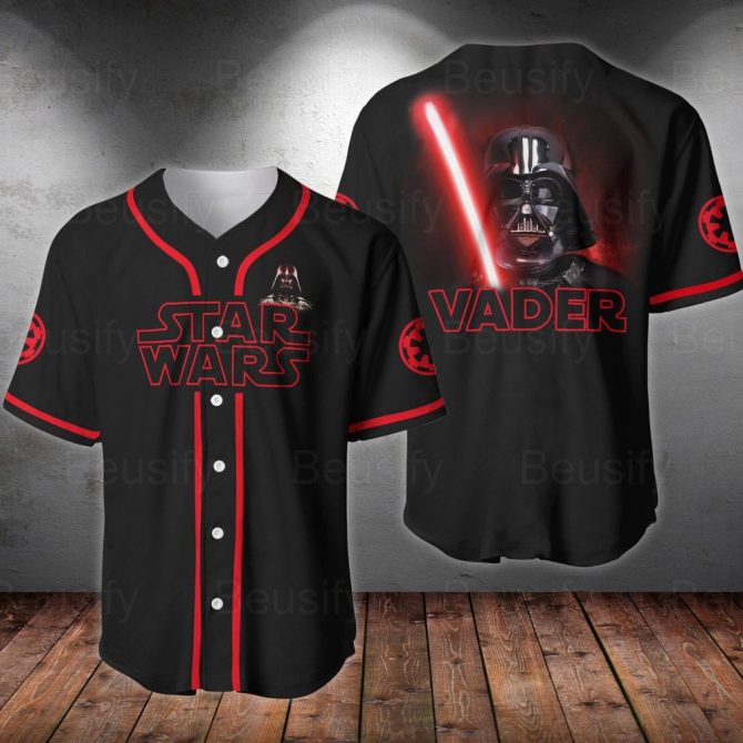Star Wars Darth Vader Baseball Jersey - Iconic Sith Lord Design For Fans