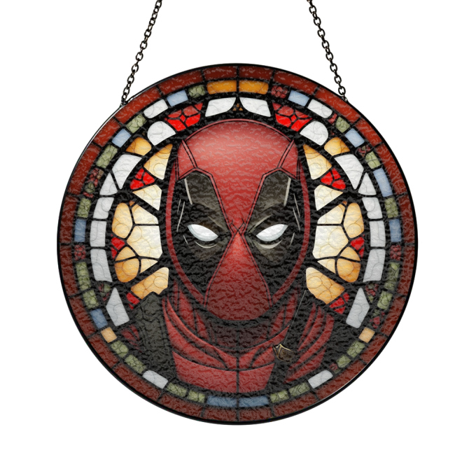 Vibrant Superhero Stained Glass Suncatcher – Unique Home Decor Gift - Image 5