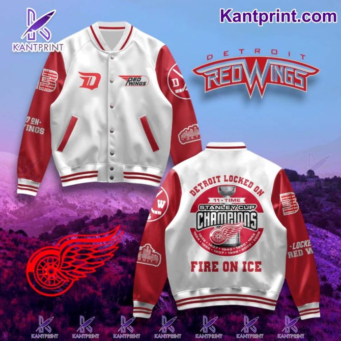 Detroit Red Wings Varsity Jacket - Official Stanley Cup Champions Edition - Stylish Fan Gear