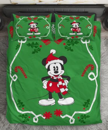 Festive Mickey Mouse Christmas Bedding Set – Cozy Holiday Comfort For Kids & Adults