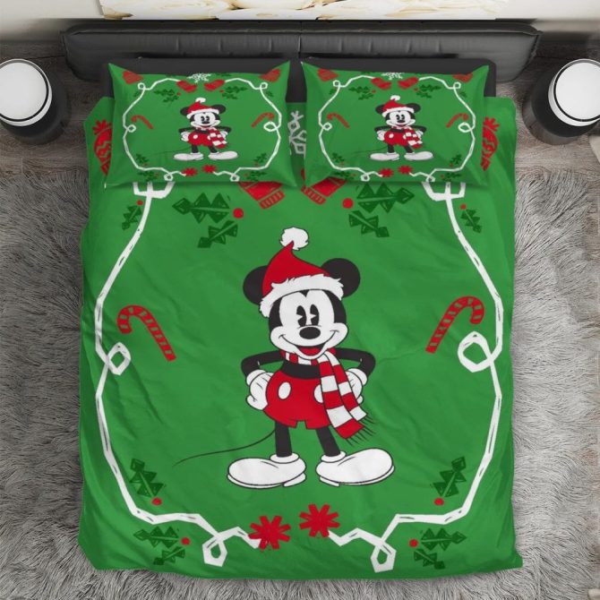 Festive Mickey Mouse Christmas Bedding Set – Cozy Holiday Comfort For Kids & Adults