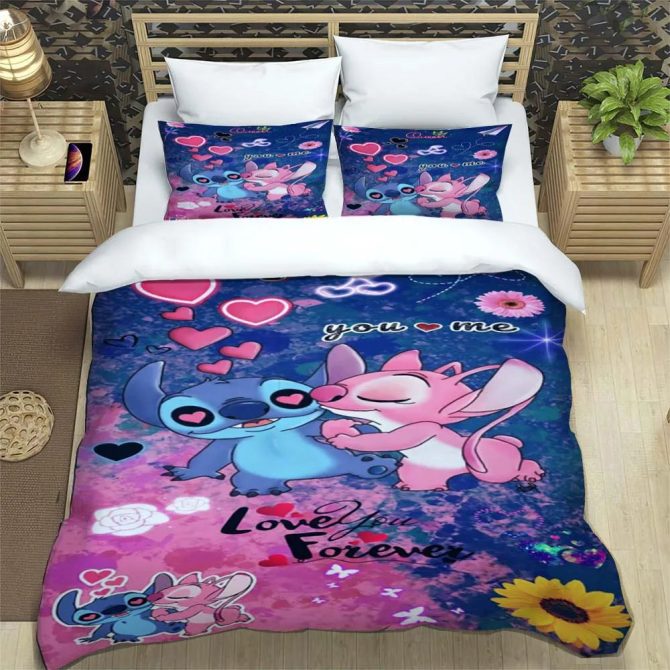 Cozy Cartoon Couple Bedding Set - Cute Love Design For Kids & Teens Room Decor