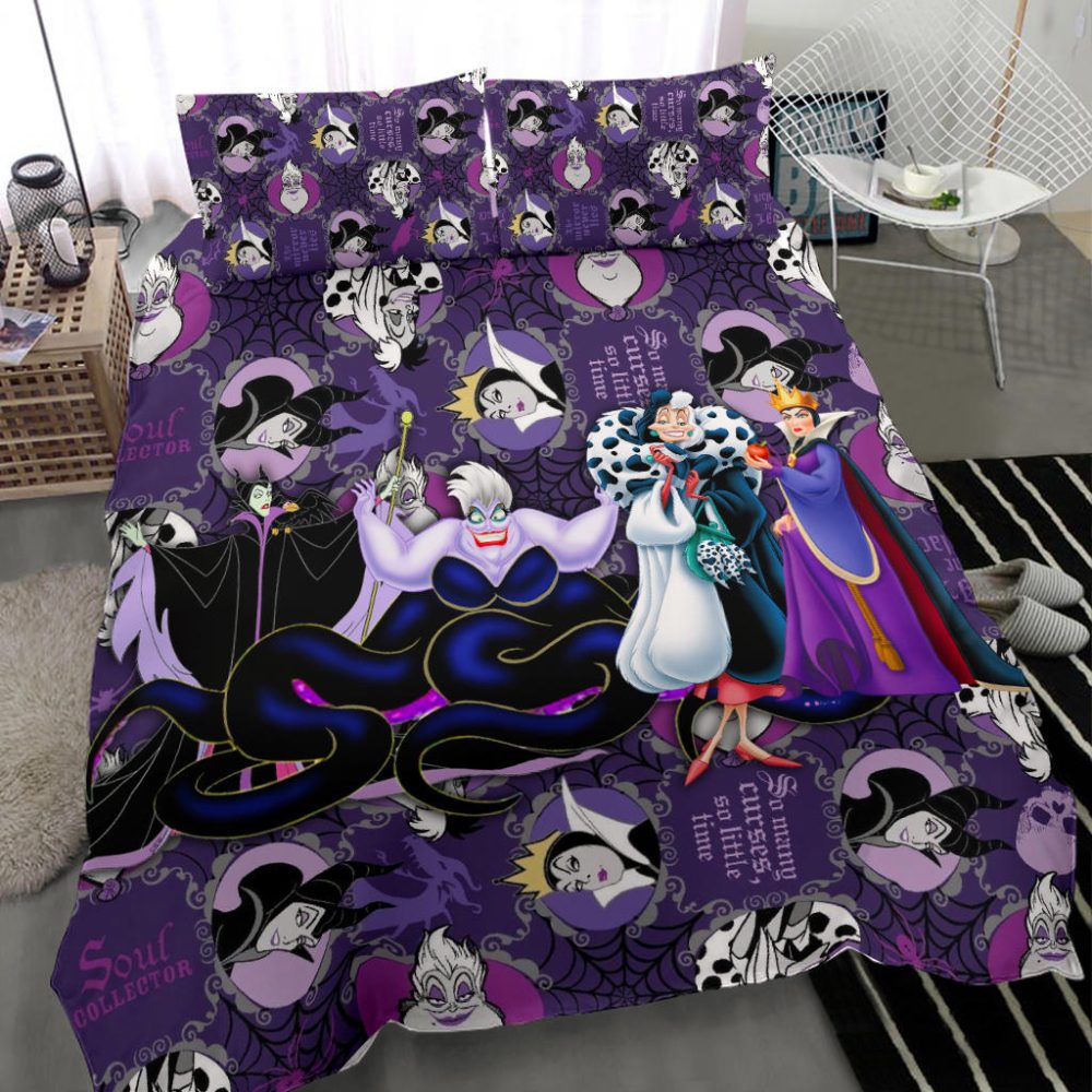 Disney Villains Purple Comforter Set - Queen Size Bedding For Kids & Adults - Image 2
