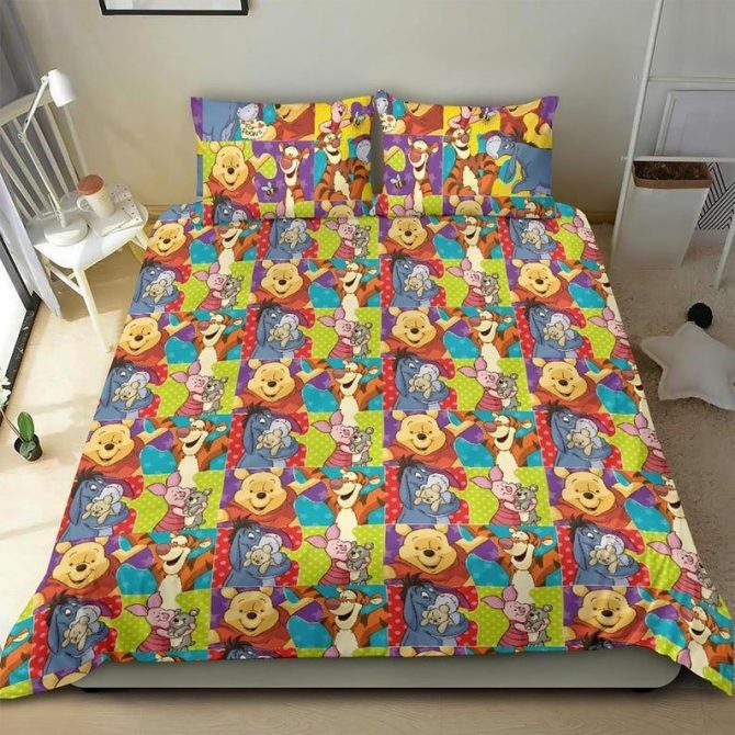 Cozy Kids Cartoon Bedding Set - Colorful Twin Duvet Cover With Pillowcases