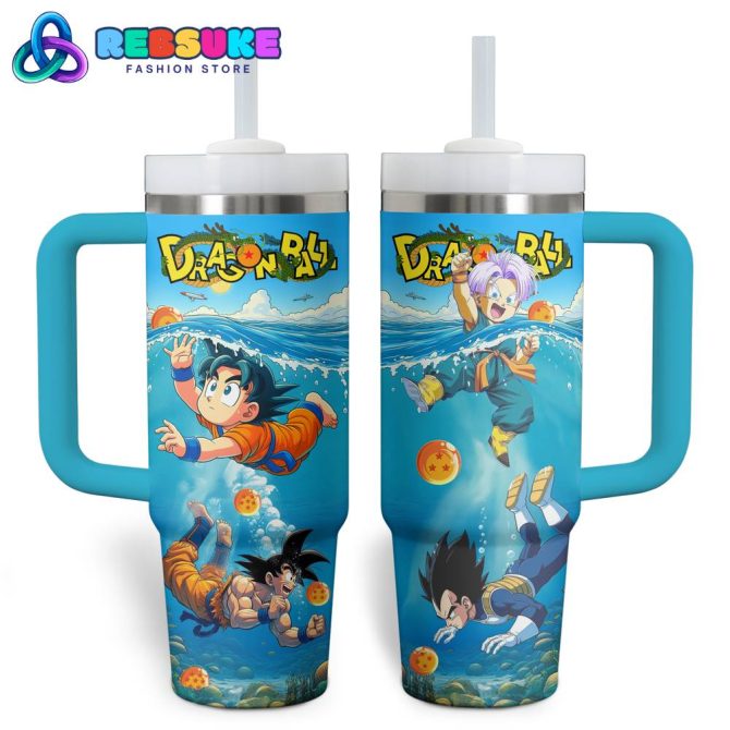 Dragon Ball Insulated Tumbler With Handle & Straw – Anime Travel Cup For Fans