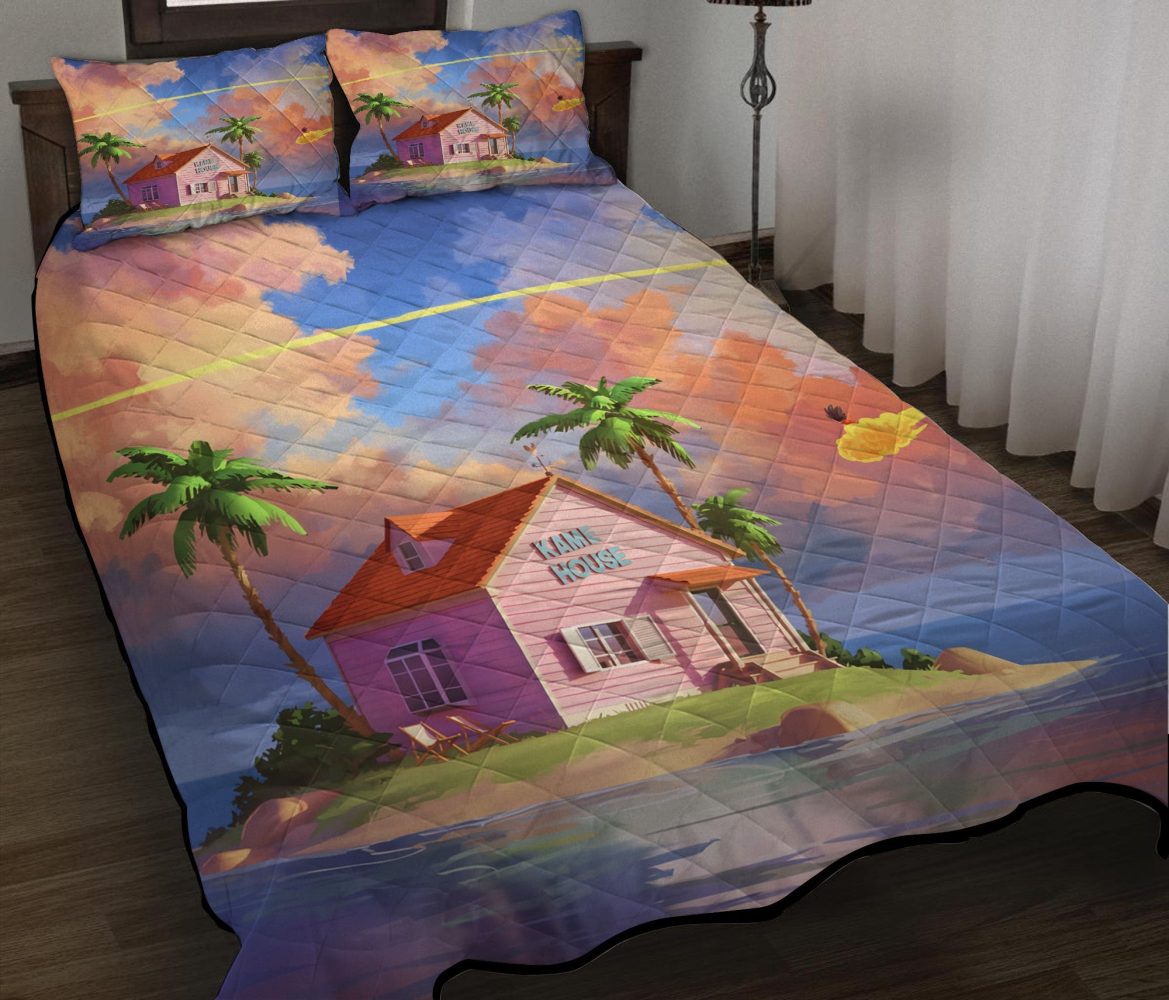 Vibrant Island Paradise Bedding Set - Cozy Quilted Duvet Cover & Pillowcases - Image 2
